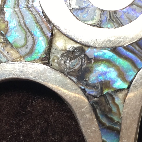 🖤Artisan💕Abalone silver pendant or brooch - Picture 3 of 10